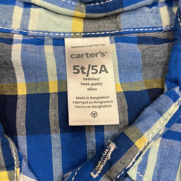 Boys plaid shirts size 5T - Picture 9 of 10